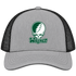 Wagner Stealie Premium Unisex Trucker Cap — Design: Wagner College — Heather Grey/Black