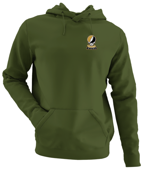Wake Forest Stealie Premium Unisex Hoodie — Design: Wake Forest University — Military Green