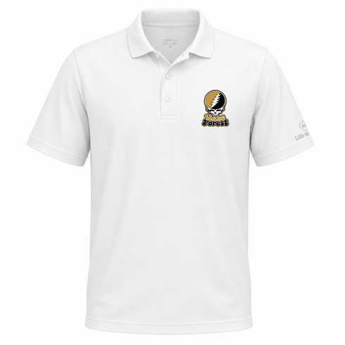 Wake Forest Stealie Premium Unisex Polo — Design: Wake Forest University — White