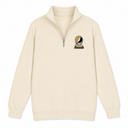 Wake Forest Stealie Premium Unisex Quarter-Zip — Design: Wake Forest University — Sand