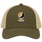Wake Forest Stealie Premium Unisex Trucker Cap — Design: Wake Forest University — Moss/Khaki