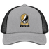 Wake Forest Stealie Premium Unisex Trucker Cap — Design: Wake Forest University — Heather Grey/Black