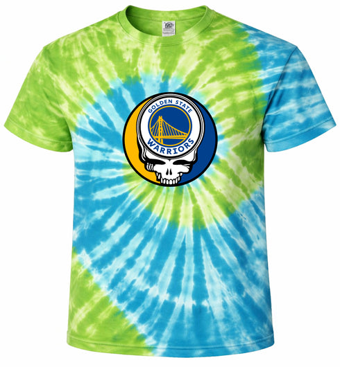 Warriors Stealie Tie-Dye T-Shirt