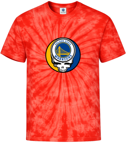 Warriors Stealie Tie-Dye T-Shirt