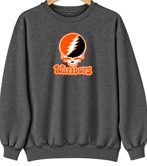 Wartburg Stealie Premium Unisex Crewneck — Design: Wartburg College — Dark Heather