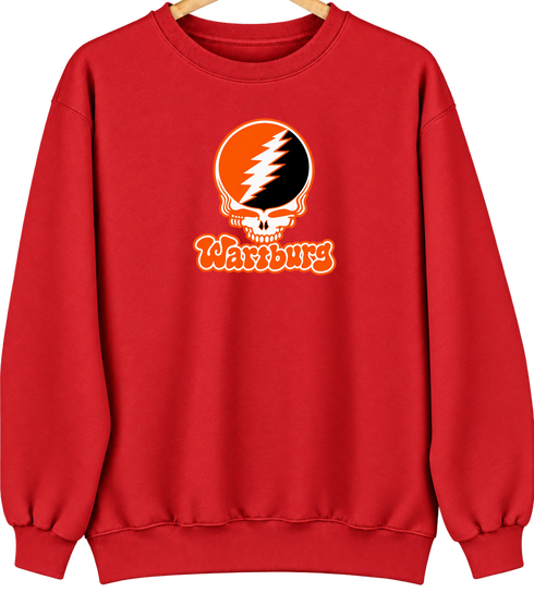 Wartburg Stealie Premium Unisex Crewneck — Design: Wartburg College — Red