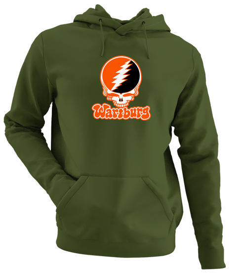 Wartburg Stealie Premium Unisex Hoodie — Design: Wartburg College — Military Green