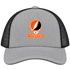 Wartburg Stealie Premium Unisex Trucker Cap — Design: Wartburg College — Heather Grey/Black