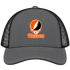 Wartburg Stealie Premium Unisex Trucker Cap — Design: Wartburg College — Charcoal/Black