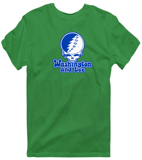 Washington and Lee Stealie Premium Unisex T-Shirt — Design: Washington and Lee University — Irish Green
