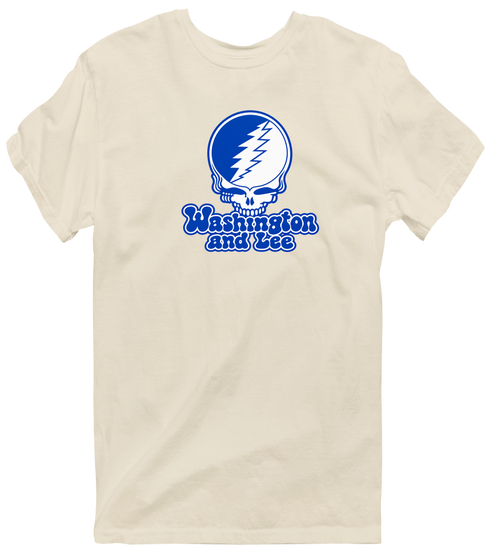 Washington and Lee Stealie Premium Unisex T-Shirt — Design: Washington and Lee University — Sand