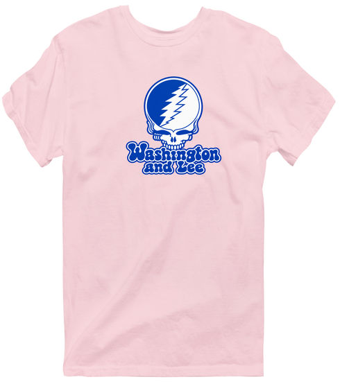 Washington and Lee Stealie Premium Unisex T-Shirt — Design: Washington and Lee University — Light Pink