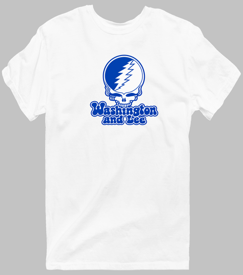 Washington and Lee Stealie Premium Unisex T-Shirt — Design: Washington and Lee University — White