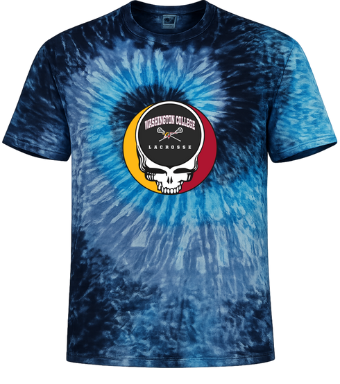Washington College Lacrosse Stealie Tie-Dye T-Shirt