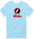 Washington Stealie Premium Unisex T-Shirt — Design: Washington College — Light Blue