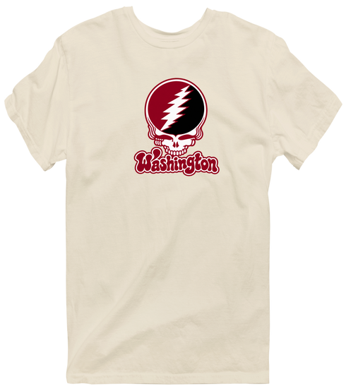 Washington Stealie Premium Unisex T-Shirt — Design: Washington College — Sand