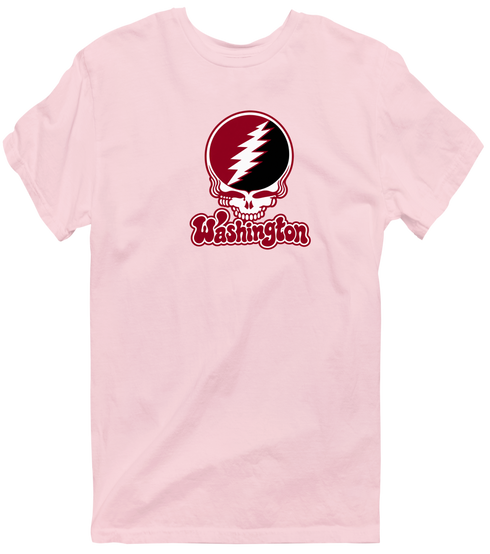 Washington Stealie Premium Unisex T-Shirt — Design: Washington College — Light Pink