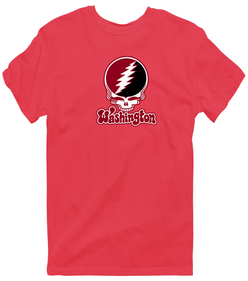 Washington Stealie Premium Unisex T-Shirt — Design: Washington College — Heather Red