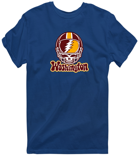 Washington Helmet Stealie Premium Unisex T-Shirt — Washington Commanders — Navy