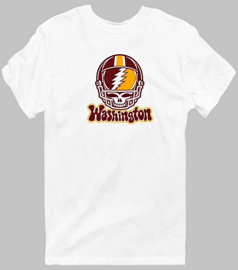 Washington Helmet Stealie Premium Unisex T-Shirt — Washington Commanders — White