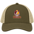 Washington Helmet Stealie Premium Unisex Trucker Cap — Washington Commanders — Moss/Khaki