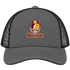 Washington Helmet Stealie Premium Unisex Trucker Cap — Washington Commanders — Charcoal/Black