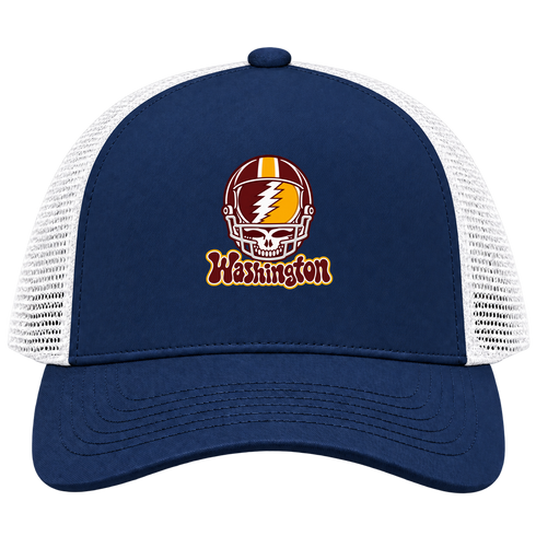 Washington Helmet Stealie Premium Unisex Trucker Cap — Washington Commanders — Navy/White