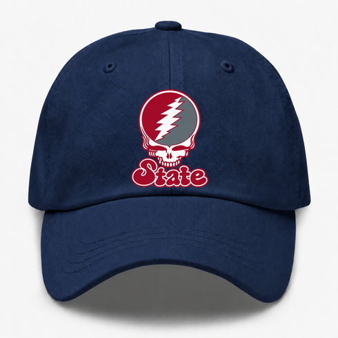 Washington Stealie Premium Unisex Dad Hat — Design: Washington State University — Navy