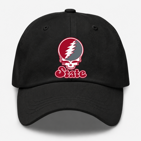Washington Stealie Premium Unisex Dad Hat — Design: Washington State University — Black