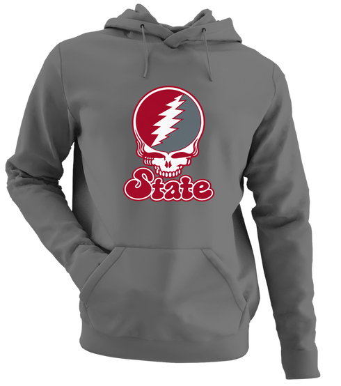 Washington Stealie Premium Unisex Hoodie — Design: Washington State University — Charcoal