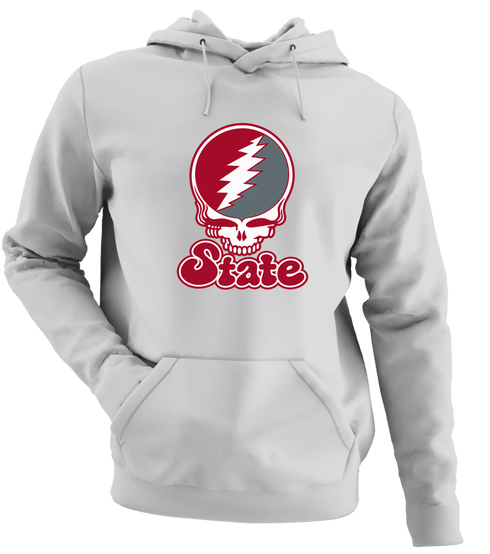 Washington Stealie Premium Unisex Hoodie — Design: Washington State University — Sport Grey