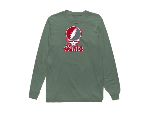 Washington Stealie Premium Unisex Long-Sleeve — Design: Washington State University — Light Green