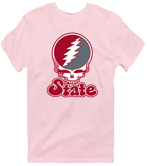 Washington Stealie Premium Unisex T-Shirt — Design: Washington State University — Light Pink
