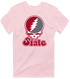 Washington Stealie Premium Unisex T-Shirt — Design: Washington State University — Light Pink