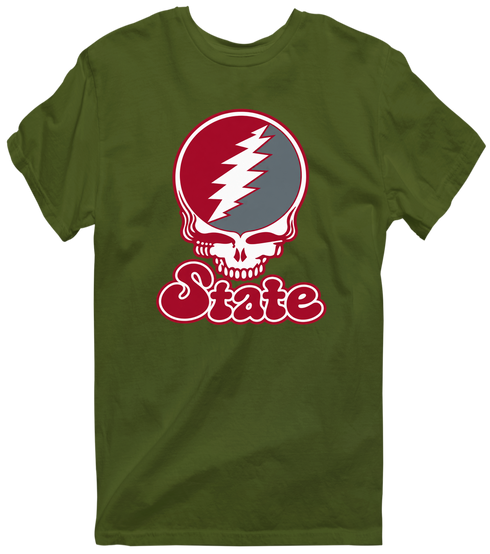 Washington Stealie Premium Unisex T-Shirt — Design: Washington State University — Military Green
