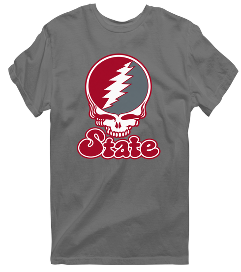 Washington Stealie Premium Unisex T-Shirt — Design: Washington State University — Charcoal