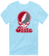 Washington Stealie Premium Unisex T-Shirt — Design: Washington State University — Light Blue