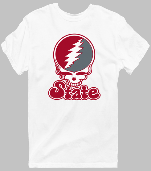 Washington Stealie Premium Unisex T-Shirt — Design: Washington State University — White
