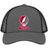 Washington Stealie Premium Unisex Trucker Cap — Design: Washington State University — Charcoal/Black