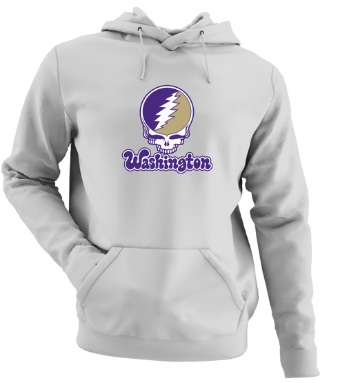 Washington Stealie Premium Unisex Hoodie — Design: Washington University of — Sport Grey