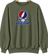 Washington Baseball Stealie Grateful Dead Crewneck — Washington Nationals — Military Green