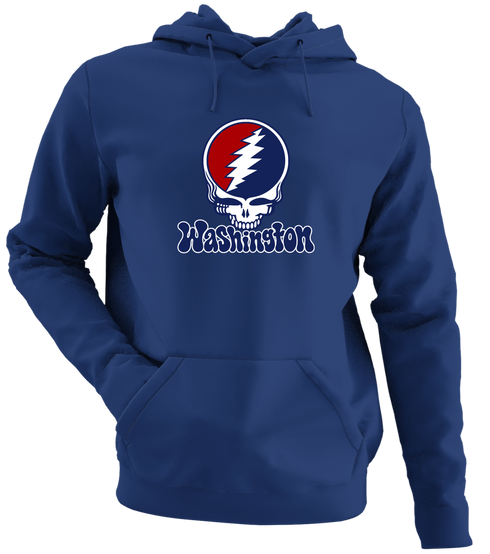Washington Baseball Stealie Grateful Dead Hoodie — Washington Nationals — Navy