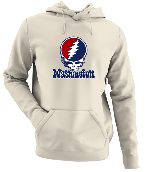 Washington Baseball Stealie Grateful Dead Hoodie — Washington Nationals — Sand