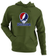 Washington Baseball Stealie Grateful Dead Hoodie — Washington Nationals — Military Green