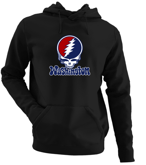 Washington Baseball Stealie Grateful Dead Hoodie — Washington Nationals — Black