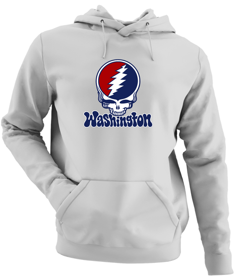 Washington Baseball Stealie Grateful Dead Hoodie — Washington Nationals — Sport Grey