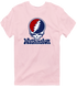 Washington Baseball Stealie Grateful Dead T-Shirt — Washington Nationals — Light Pink