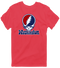 Washington Baseball Stealie Grateful Dead T-Shirt — Washington Nationals — Heather Red