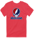 Washington Baseball Stealie Grateful Dead T-Shirt — Washington Nationals — Heather Red