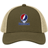 Washington Baseball Stealie Grateful Dead Trucker Cap — Washington Nationals — Moss/Khaki